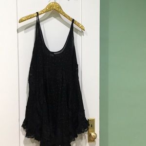 Free People Black Flowy Dress/ Top M